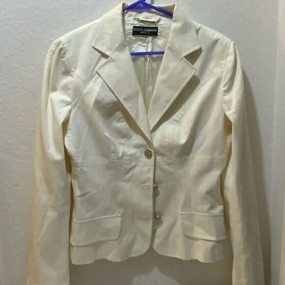 Dolce & Gabbana blazer w silver button details fully lined size 46 - Picture 2 of 11